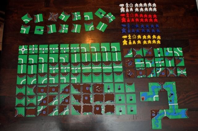 Hand Painted 3D Printed Carcassonne Set