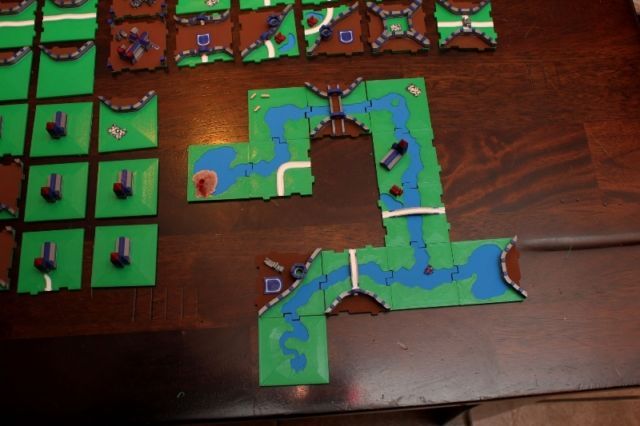 Hand Painted 3D Printed Carcassonne Set