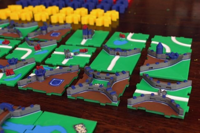 Hand Painted 3D Printed Carcassonne Set