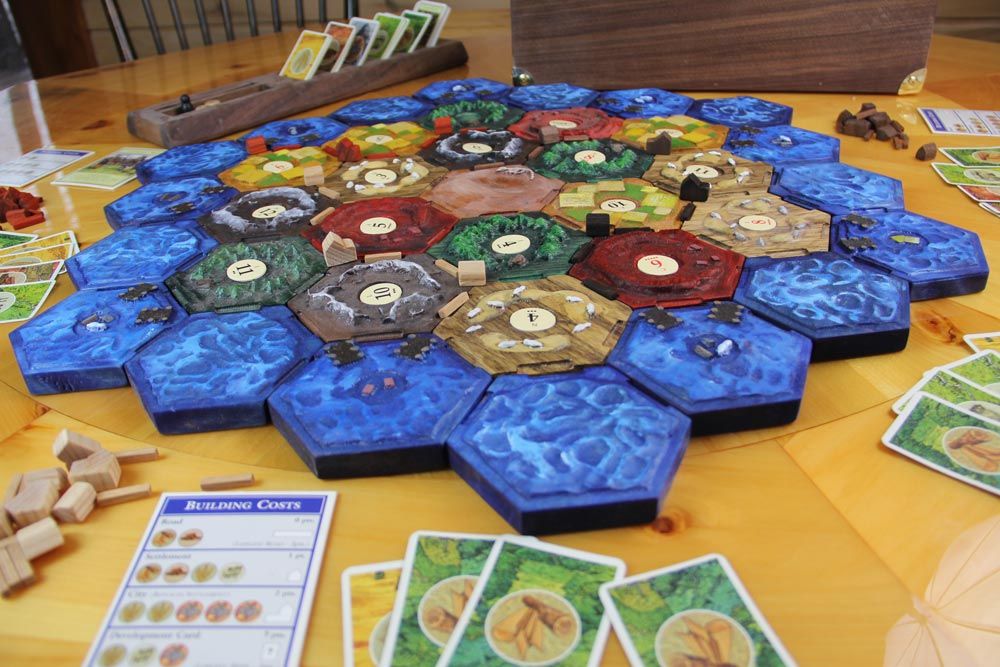 Custom Wooden Catan Board Game Accessories By Dog Might