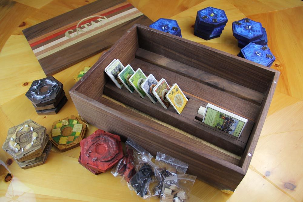 Custom Wooden Catan Board Game Accessories By Dog Might