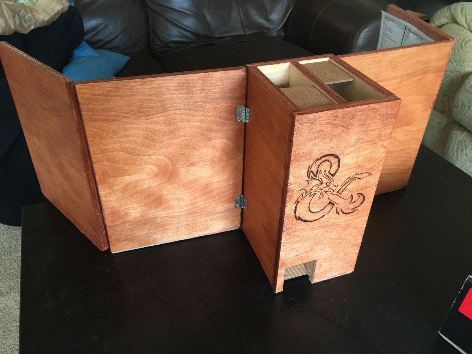 DM Screen With Integrated Dice Tower
