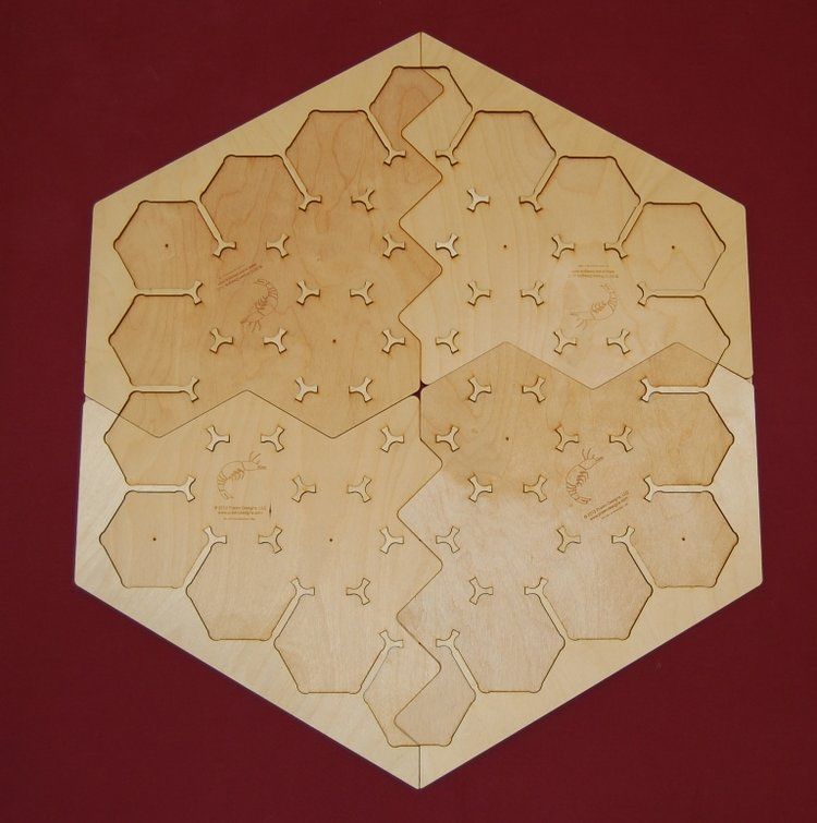 Custom Wooden Catan Game Board