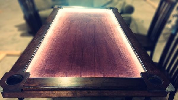 Custom LED Lit Gaming Table