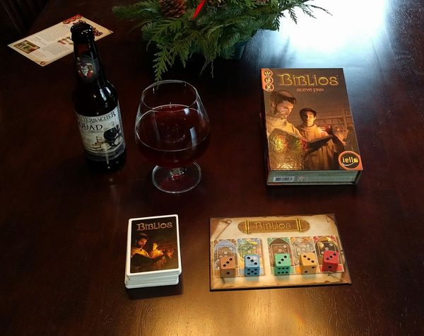 Board Game Pairing: Biblios And A Belgian-Style Quadrupal