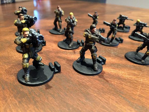 Painted Minis From XCOM: The Board Game